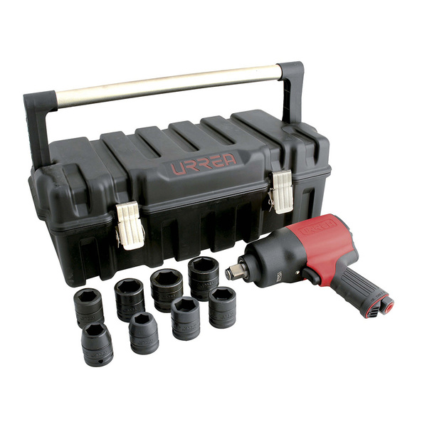 Urrea Twin hammer Comp. system 3/4" drive air impact wrench and socket set UPC776K